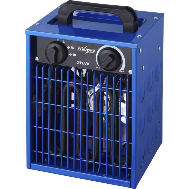 Blue Electric Heater Fan 2000W