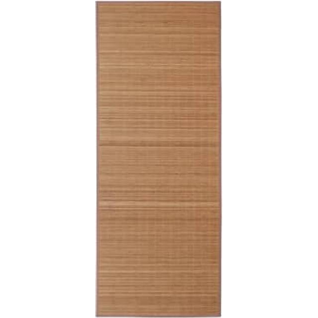 vidaXL Rug Bamboo 100x160cm Brown Office Home Living Room Flooring Carpet Mat