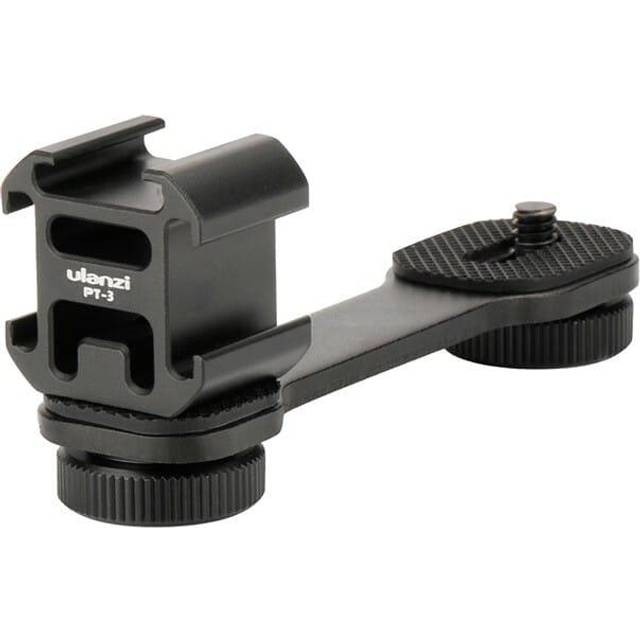 Ulanzi PT-3 Triple Koud Shoe Mount Plaat Microfoon Led Video Licht Uitbreiding Beugel Statief Gimbal Stabilizer Accessoires