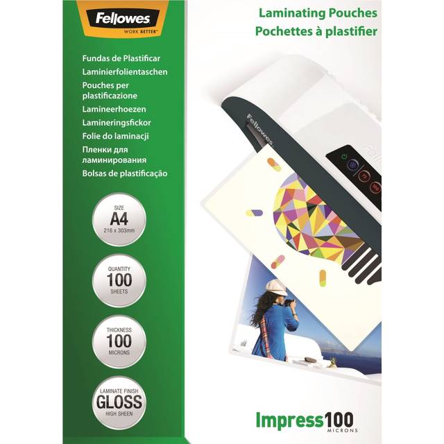 Lamineringsfickor A4 100 mic. 100/fp, Blank