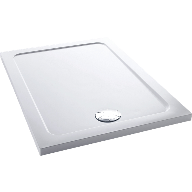 Mira Flight Shower Tray Low Profile Acrylic Stone Rectangular & Waste 1200x760mm