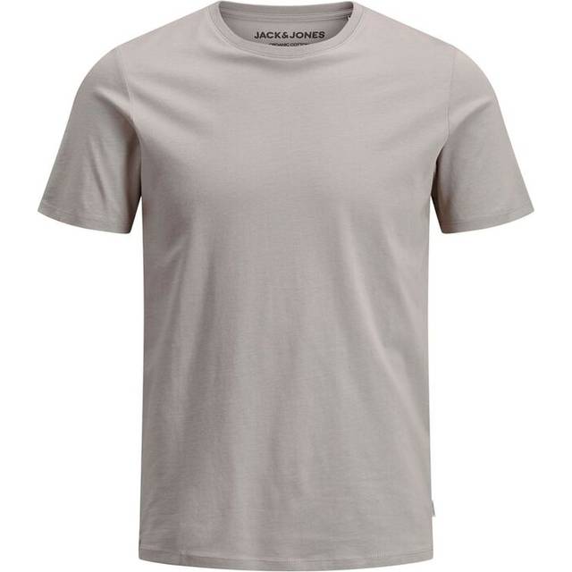 Organic Cotton T-Shirt with Crew Neck - beige - XS