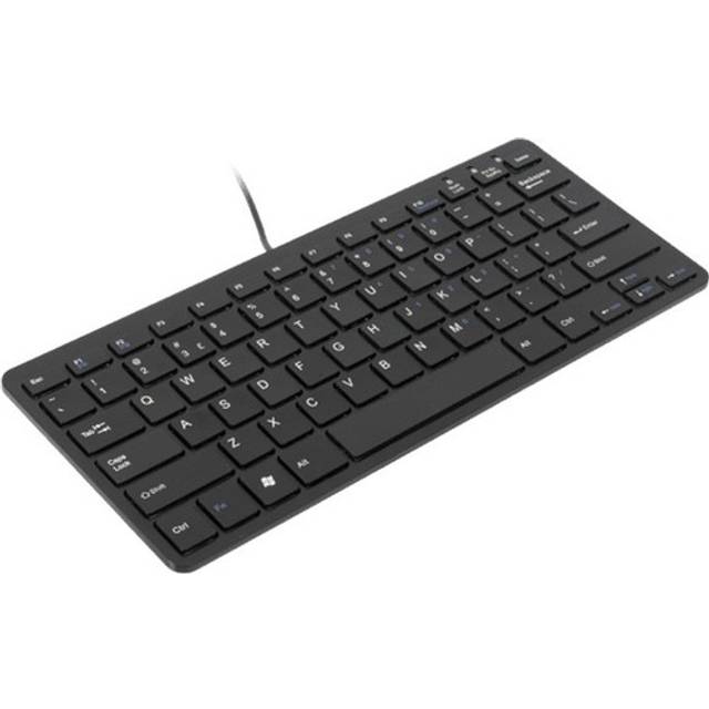 R-Go Compact Keyboard, Azerty (BE), vit, trådbunden