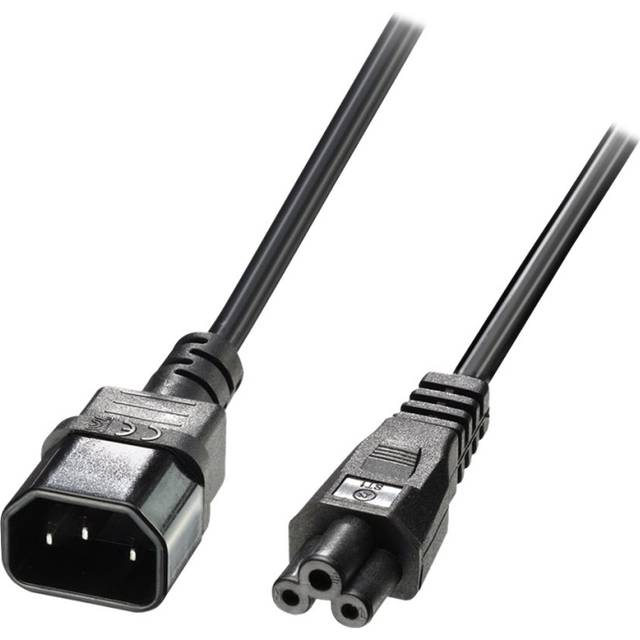 1m IEC C14 to IEC C5 Cloverleaf Extension Cable