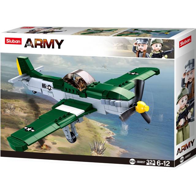 Sluban M38-B0857 Wwii-p-51d Fighter