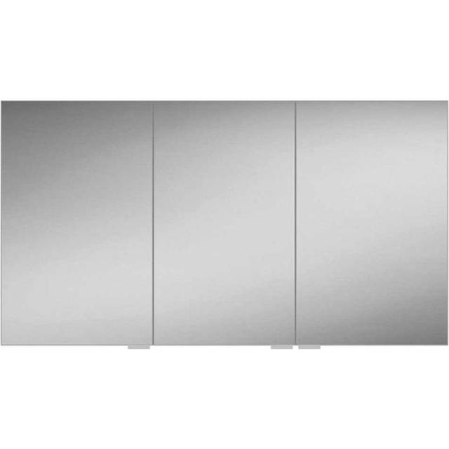 Eris 120cm x 70cm Surface Mount Mirror Cabinet - Silver (700mm H X 1,200mm W X 130mm D)