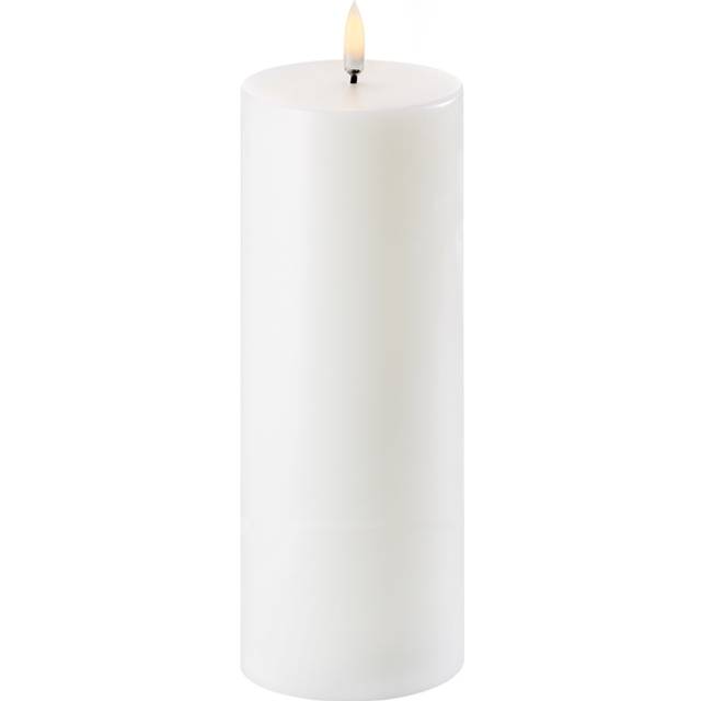 Uyuni Lighting Uyuni LED Block candle white Ø7.8 cm 20.3 cm