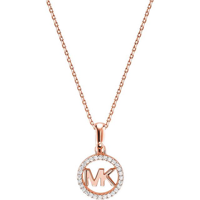 Michael Kors 14ct Rose Gold-Plated Sterling Silver Necklace