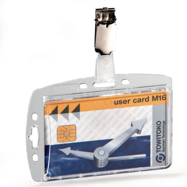 Durable ENCLOSED ID Holder Clear