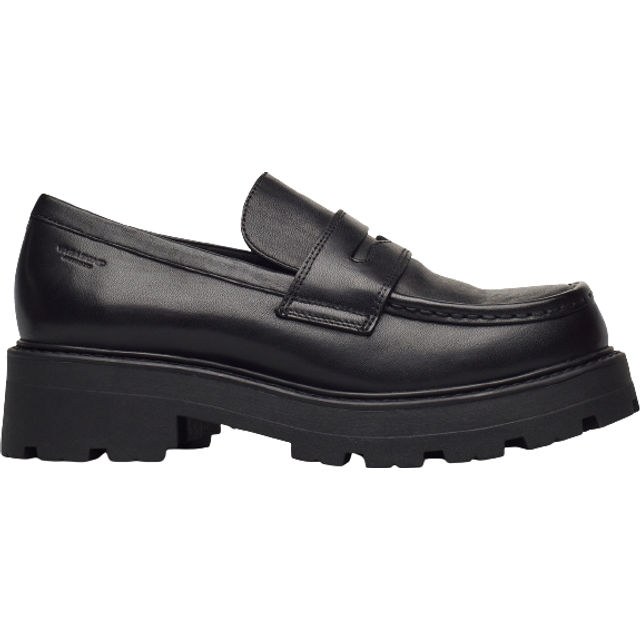 Vagabond - Cosmo 2.0 - Svarta loafer i skinn storlek 38 - Black (38)