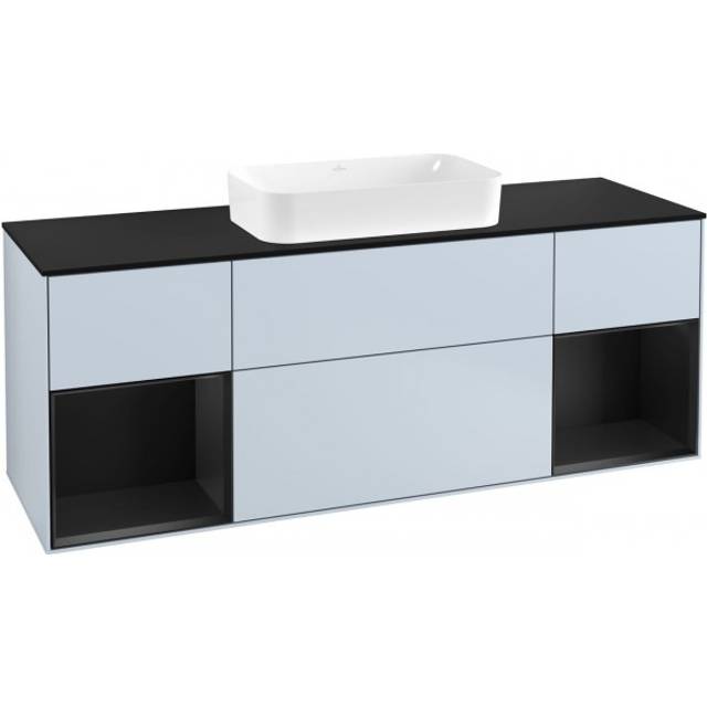 Tvättställsskåp Villeroy & Boch Finion med Två Hyllor och Bänkskiva för Fristående Tvättställ