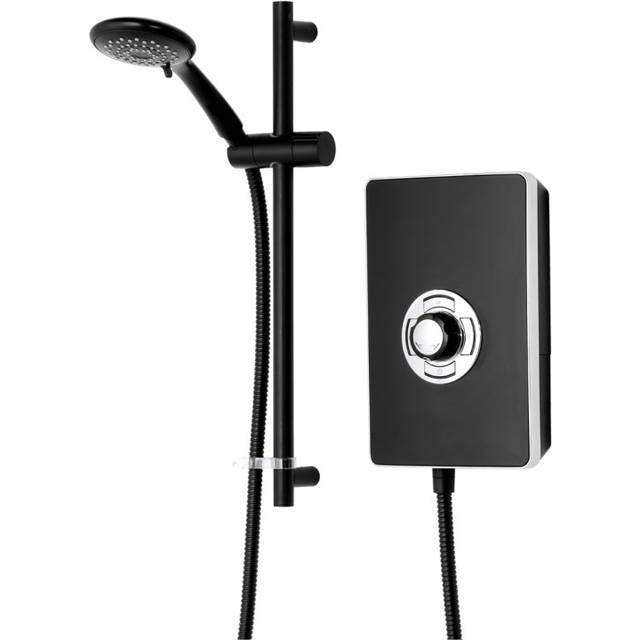 Aspirante Enhance Electric Shower 9.5kW Matte Black 5 Spray Head Modern - Triton