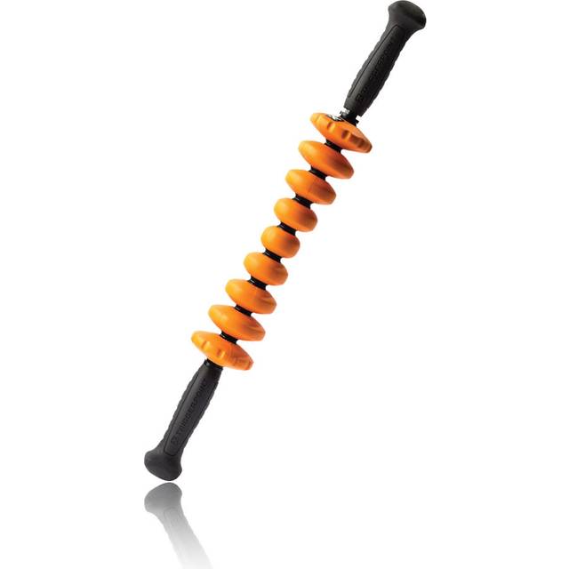 TRIGGERPOINT STK, Contour Massage Cane Stick, Handheld Foam Roller Deep Tissue Muscle Massage, Grey and Orange, 19.5 Inch/50 cm