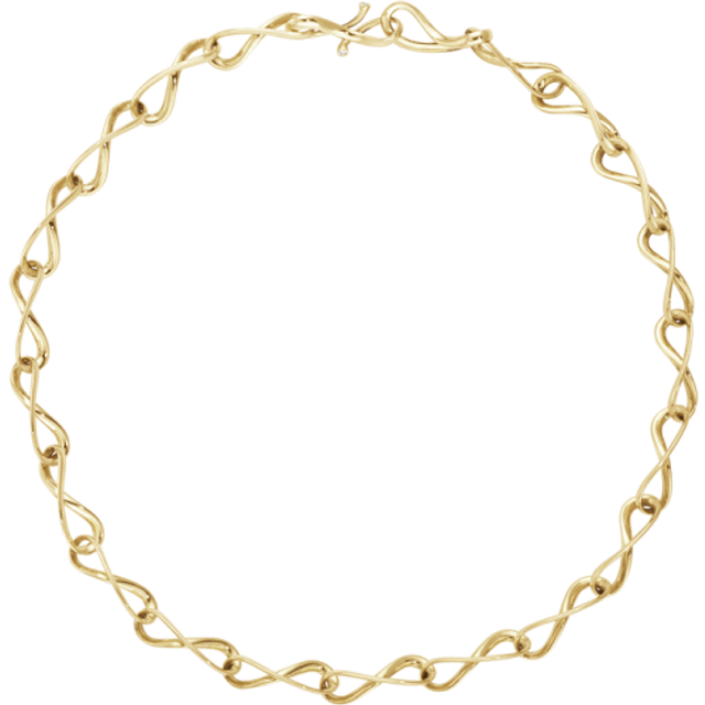 Halsband infinity gult guld