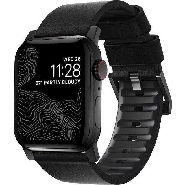 Nomad Apple Watch (42/44/SE/45/46/49mm) Active Band Pro Rem - Classic Brown / Black Hardware