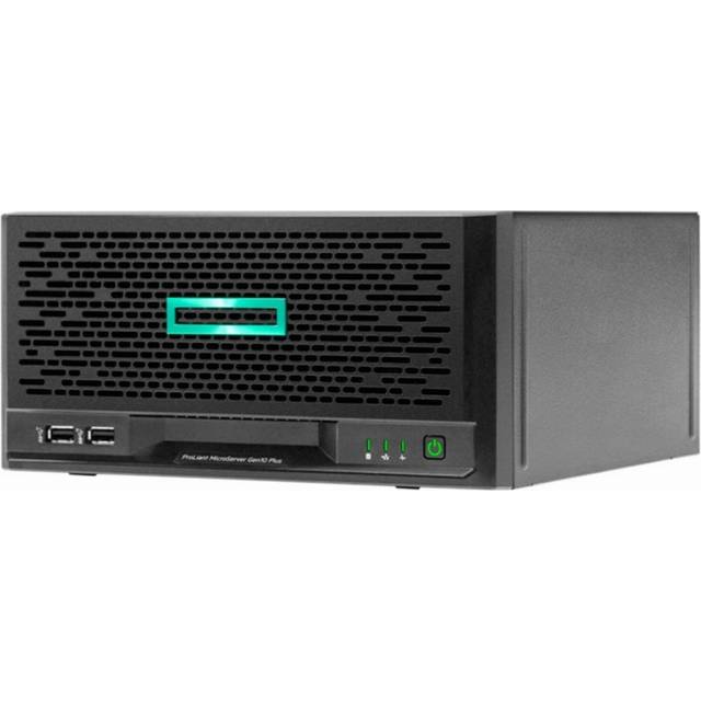HPE ProLiant MicroServer Gen10 Plus Entry - Server - ultramikrotorn 1-vägs - 1 x Pentium Gold G5420 upp till - RAM 8 GB - SATA - ej hot-swap 3.5" vik/vikar - ingen HDD - UHD Graphics 610 - Gigabit Ethernet - inget OS - skärm: ingen