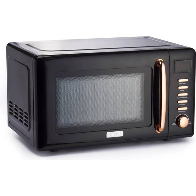 Haden 197061 Salcombe 20L 800W Microwave - Black/Copper, Black