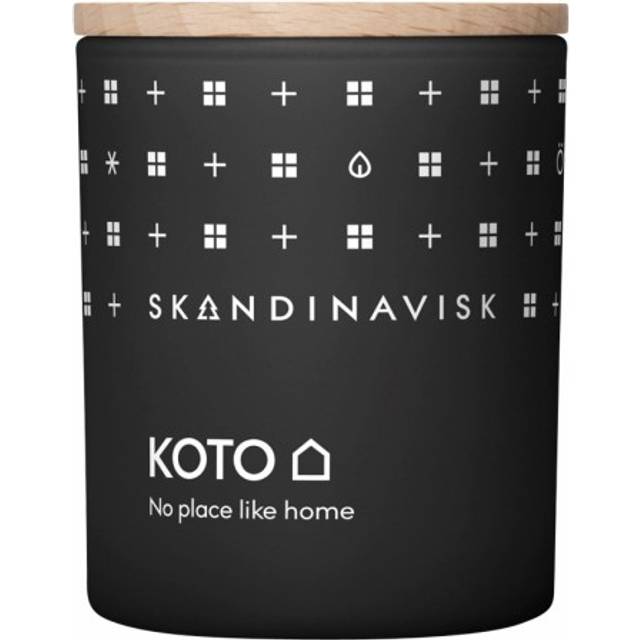 Skandinavisk Koto doftljus med lock 65 g - Svart