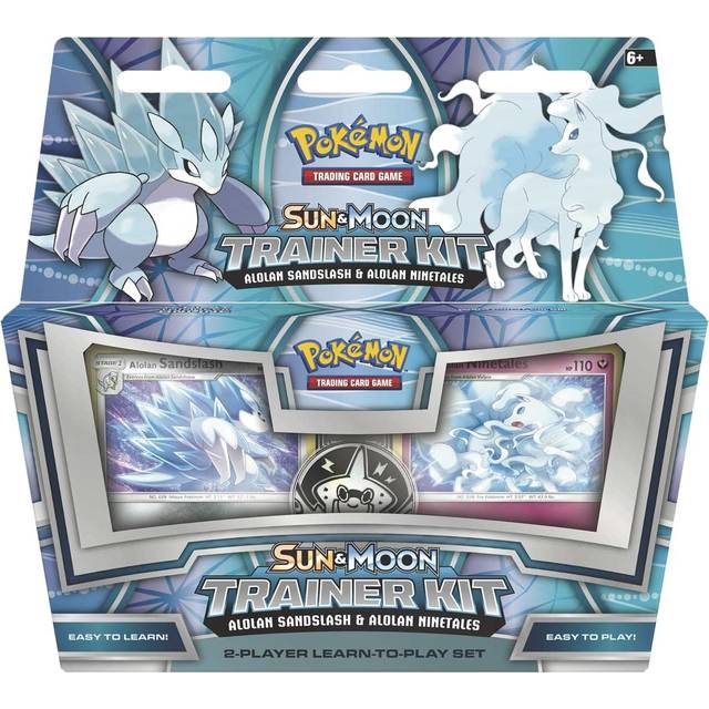 Pokemon Deck - Sun & Moon Trainer Kit: Alolan Sandslash & Alolan Ninetales 2-Player - Begyndervenligt StartersÃ¦t til 2 Spillere!