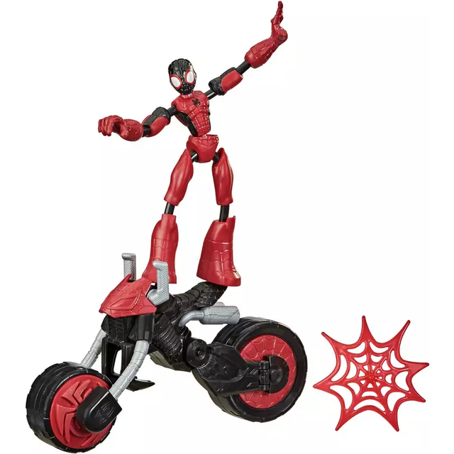 Figura Bend and Flex Rider Spiderman Marvel 15cm