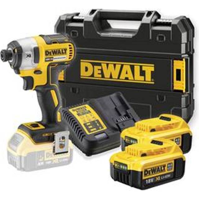 DCF887M2 Cordless 18V Brushless Impact Driver With 2x4Ah Batts, Charger And Case - Dewalt