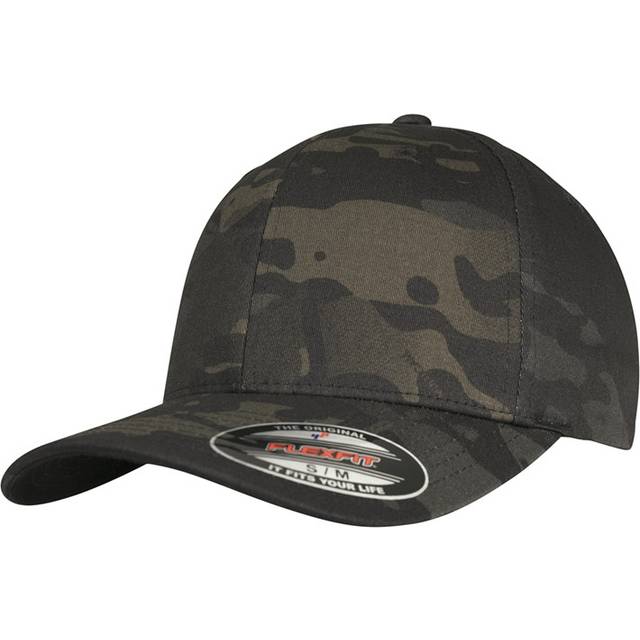 Flexfit Unisex Multicam Cap, keps för kvinnor och män, finns i 5 färger, storlekar S/M – L/XL, multicam black, L-XL