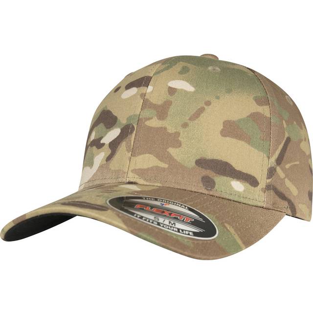Flexfit Unisex Multicam Cap, keps för kvinnor och män, finns i 5 färger, storlekar S/M – L/XL, Multicam, S-M