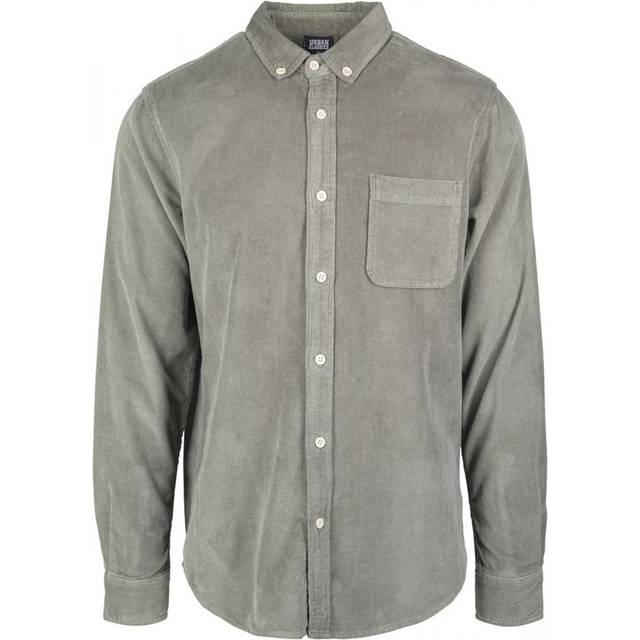 Shirt Urban Classic corduroy - Vert