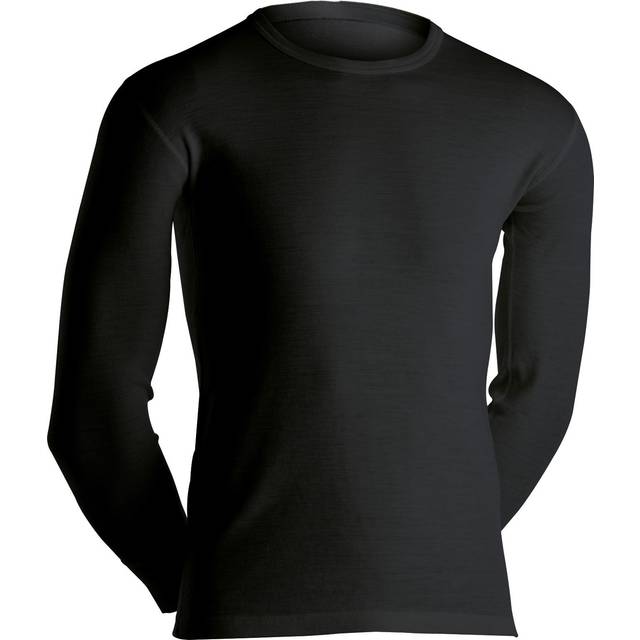 Dovre Long Sleeve Wool Crew Neck - Black - Small * Kampanj *