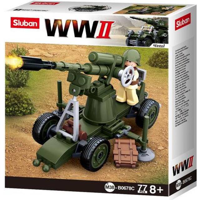 Spielzeug WWII Allied antiaircraft gun M38-B0678C