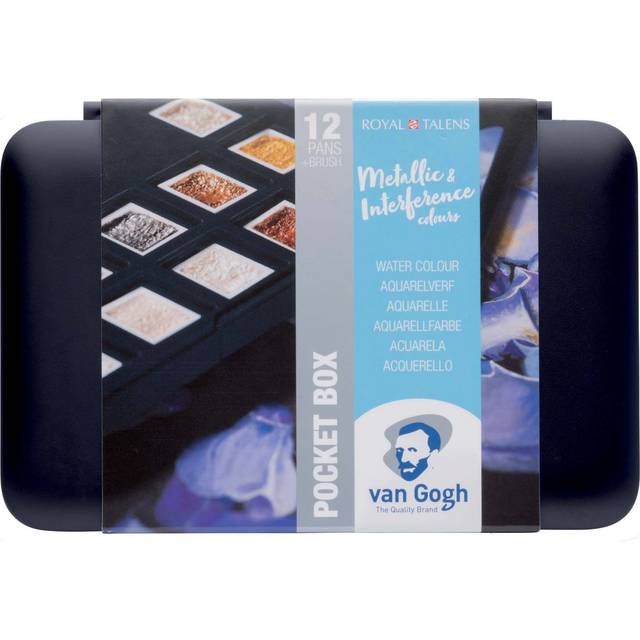 Van Gogh Watercolour Pocket Box Metallic & Interference Colours Set of 12
