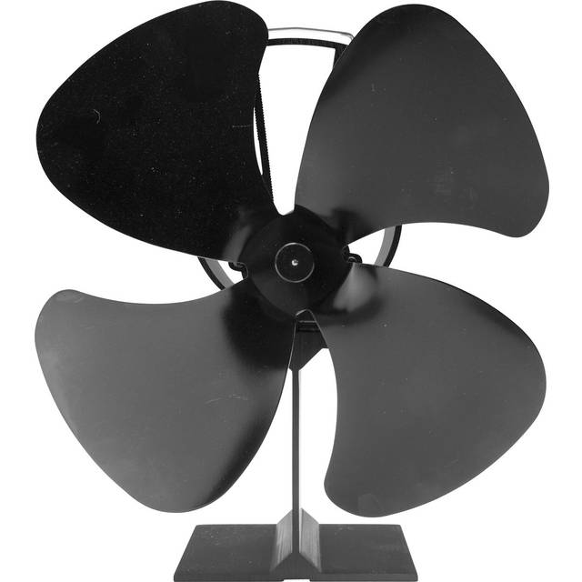 Kaminfläkt, 85°C-345°C, 194x180mm, Aluminium, Vastbo