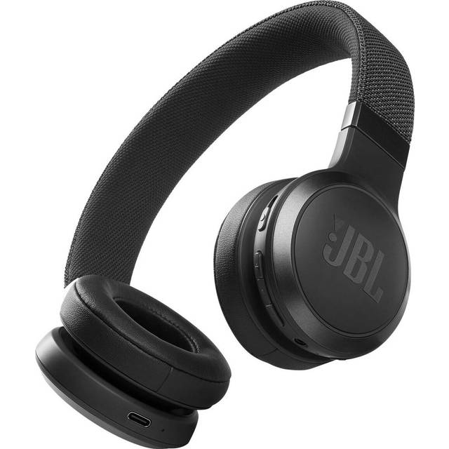 JBL -  LIVE 460NC, Wireless On-Ear Noise-Cancelling Headphones with Mic, Black -E
