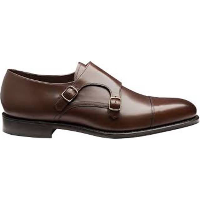 Loake 1880 Cannon Monkstrap Dark Brown Burnished Calf