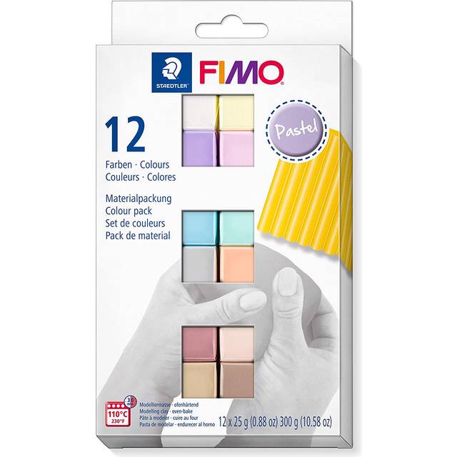 FIMO Soft Modelling Clay 12 x 25 g Pastel colours