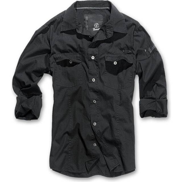 Skjorta Brandit Slim men Svart 3XL