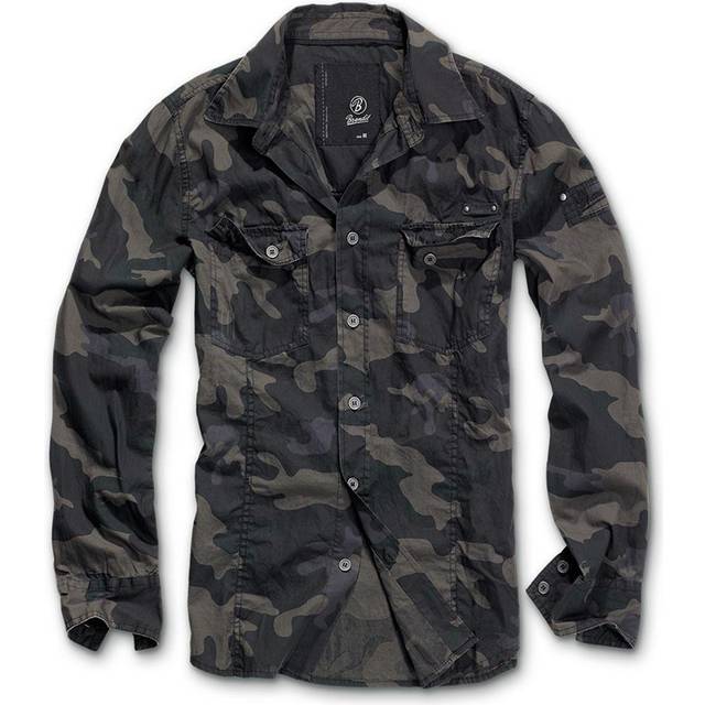 Brandit B Slim Worker Shirt Black Camo / XL Skjorta