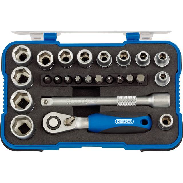 "DRAPER 1/4"" Sq. Dr. Metric Socket Set (25 Piece) [16354]"