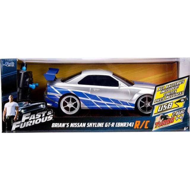 Rc Car Fast & Furious Nissan Skyline Gtr 1:16 Silver