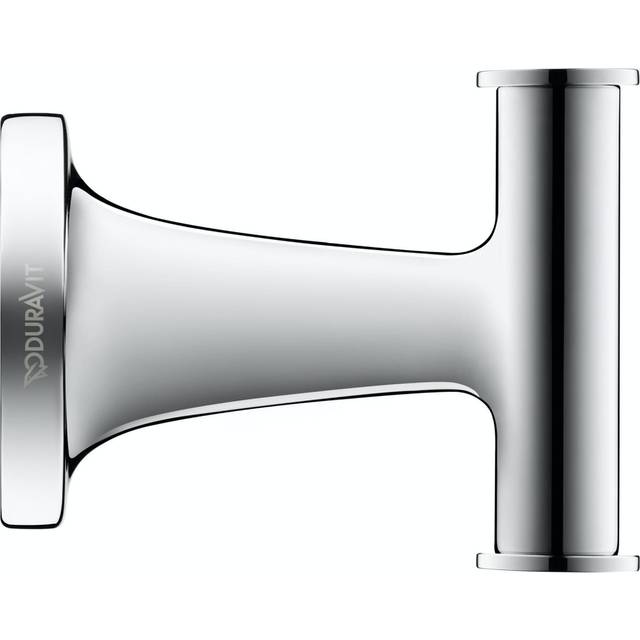 Duravit Startk T Towel Hook - Chrome, Silver