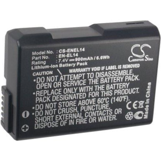 Batteri EN-EL14 900mAh till Nikon