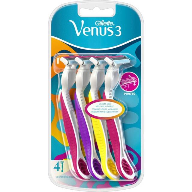 Gillette Venus 3 Engångshyvel, 4-pack