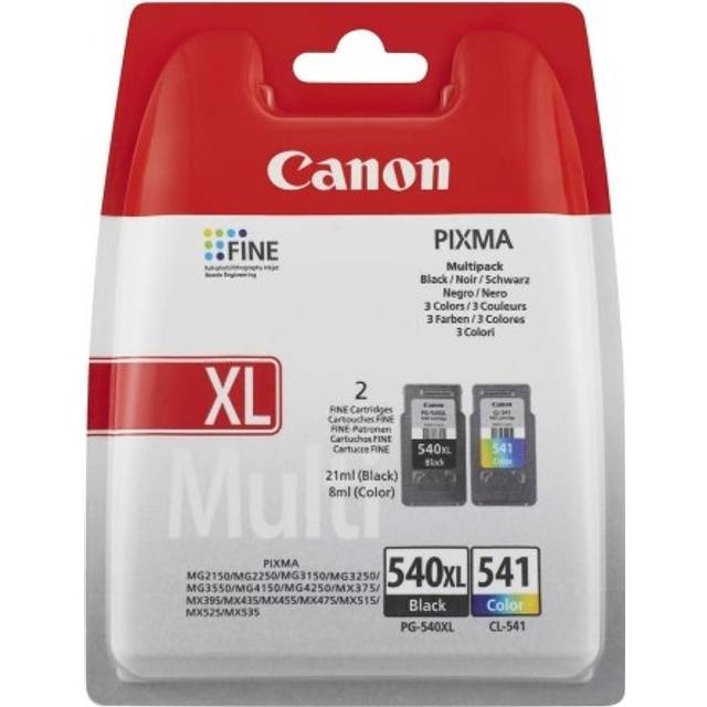 Canon pg-540l cl-541xl black & tri-colour ink cartridges mg3550 mg3650 mg4150 uk