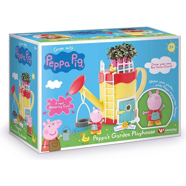 Peppa Pig Grow & Play Set - Peppa's Garden Playhouse - Red