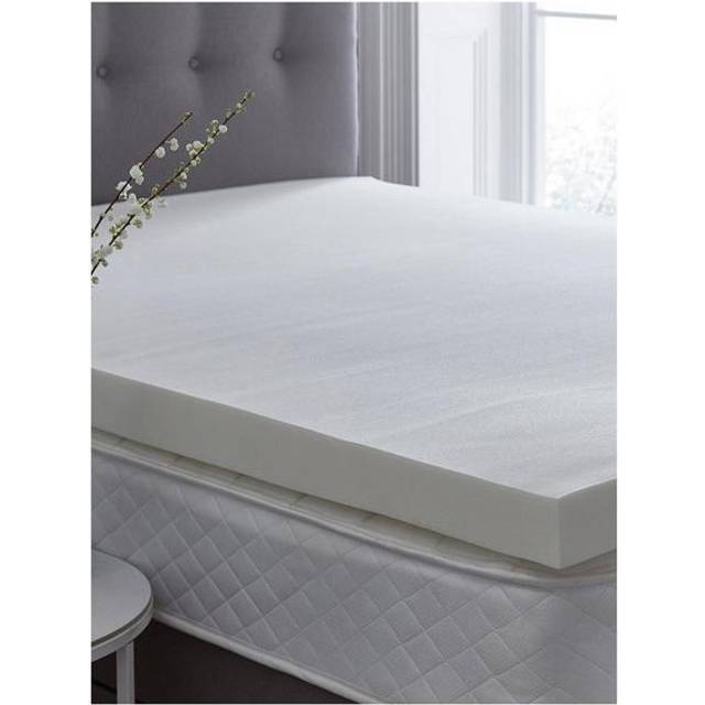 Impress 7cm Memory Foam Mattress Topper - White (Double (4&#39;6))