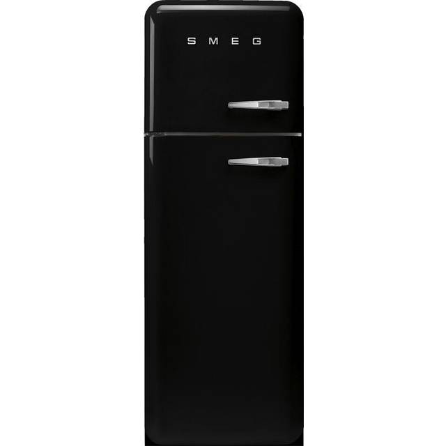 Smeg Left Hand Hinge FAB30LBL5UK 172cm High 80/20 Fridge Freezer - Black - D Rated