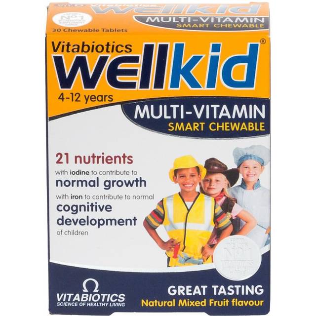 Vitabiotics Wellkid Multi Vitamins Smart Chewable 4-12 Years