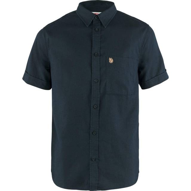 Fjällräven Övik Travel Shirt SS - Dark Navy