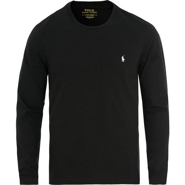 Polo Ralph Lauren – Svart långärmad mystopp i mjuk bomull-Svart/a