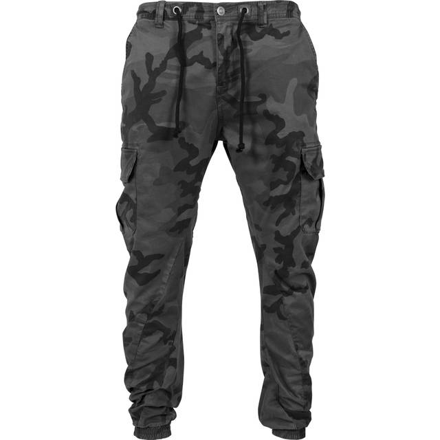 Urban Classics herr Byxor Camo Cargo Jogging Pants, grå kamo, 36W / 31L